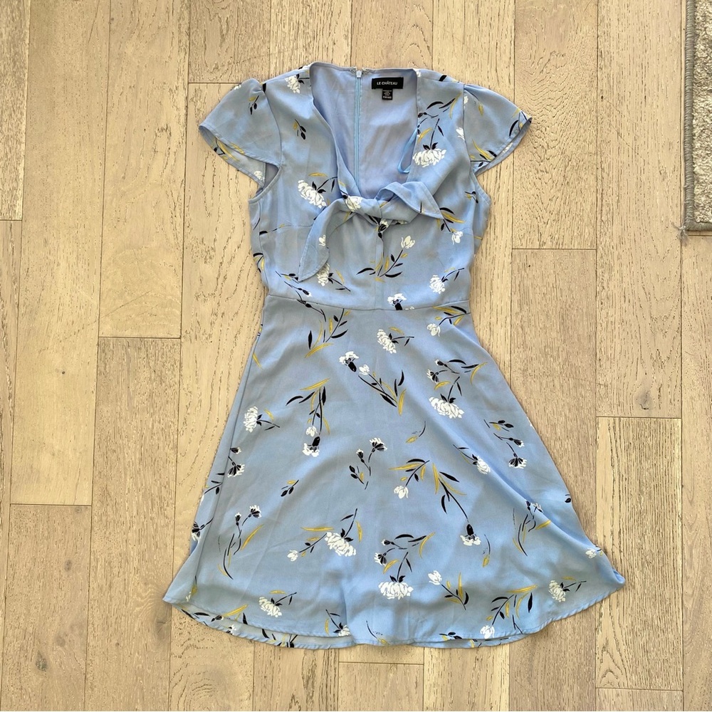 Le Chateau Blue Floral Dress